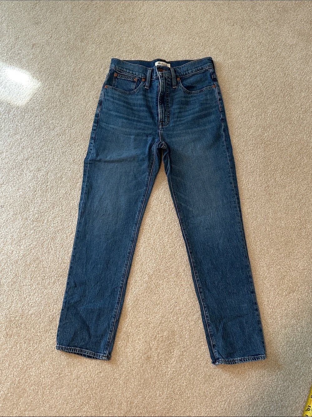 Madewell Women's Straight Leg Jeans in Indigo Blue